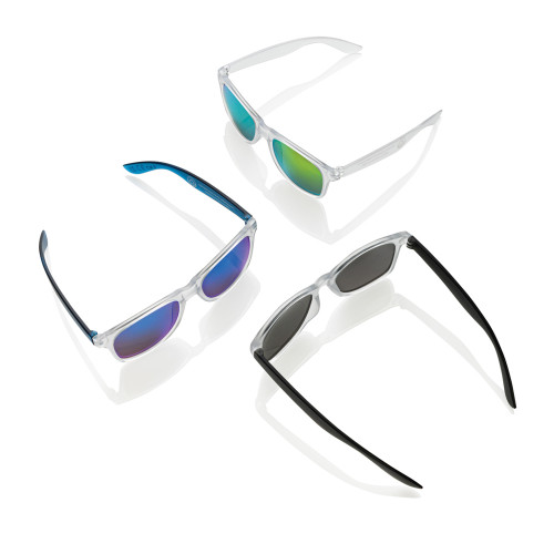 Gleam Sunglasses made of RCS recycled PC with mirrored lenses