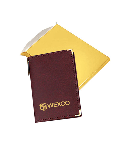 Goldene Präsentbox für große Notepads