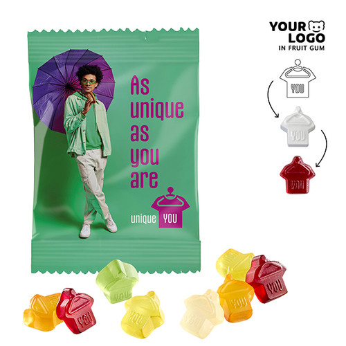 Bonbons gélifiés personnalisés 10 g, VEGAN