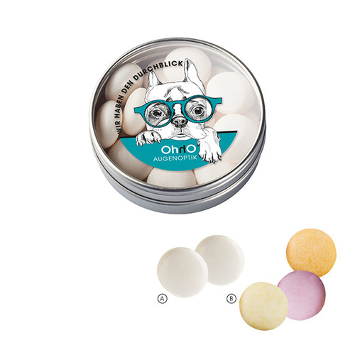 Boîte transparente avec Mentos