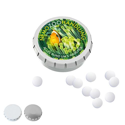 SUPER-MINI-Drück-m-Dose Pfefferminz