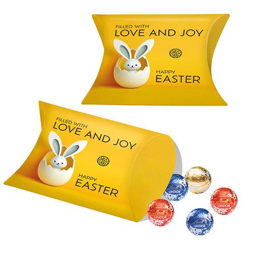 Promo-Kissenverpackung Lindor Pralinés