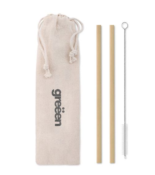 Bambus-Trinkhalm 2er-Set