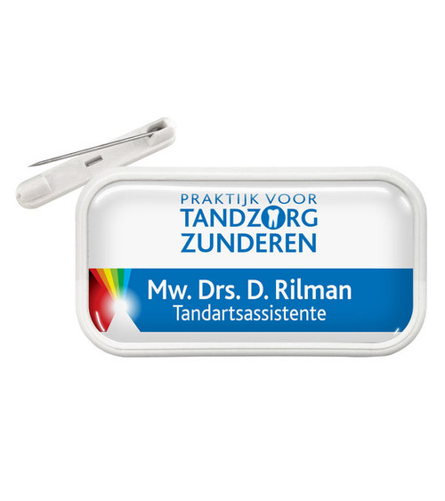 Namensschild mit Magnet 7 x 3 cm