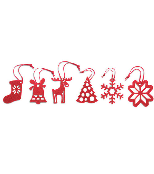 Weihnachtsbaum-Anhänger aus Filz ROUGE
