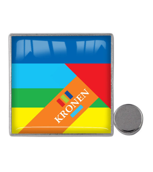 Plaque nominative aimentée 20 x 20 mm