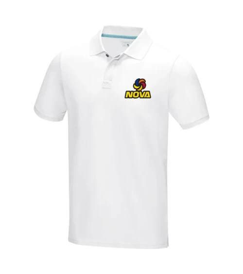 Poloshirt GRAPHITE aus Bio-Material - bestickt