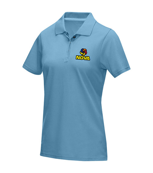 Poloshirt GRAPHITE Damen aus Bio-Material - bedruckt