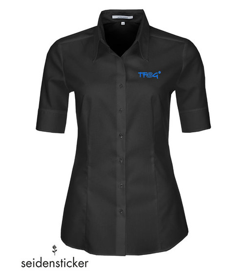 Seidensticker Bluse Kurzarm - bestickt