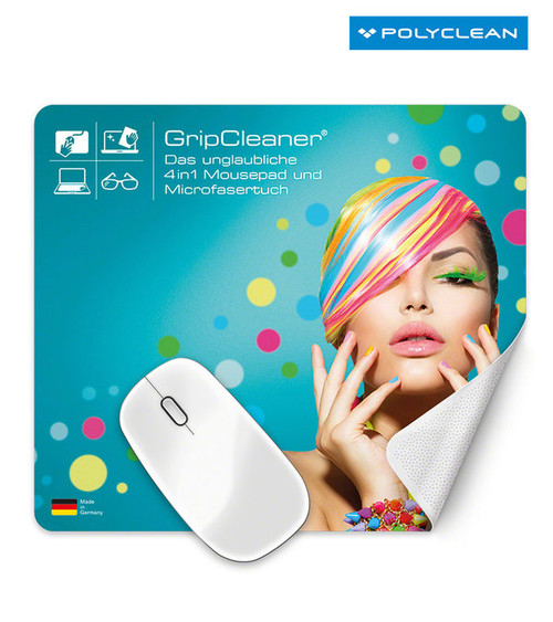 Mauspad & Microfasertuch GripCleaner® 23 x 20 cm