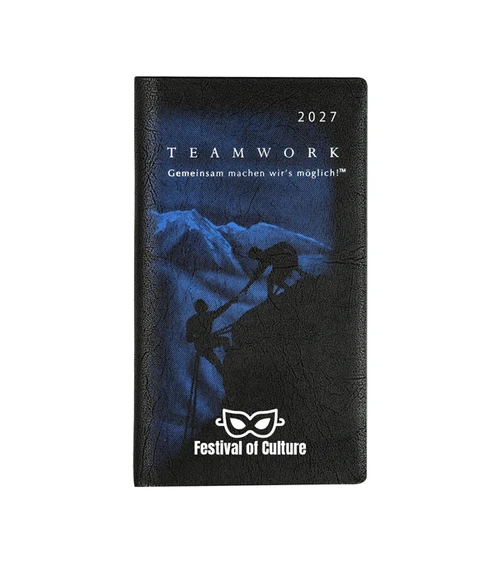 Taschenkalender Teamwork Peak mit Haftnotizzetteln