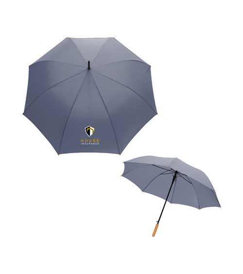 23" Impact AWARE RPET 190T Auto-Open Bambus-Schirm