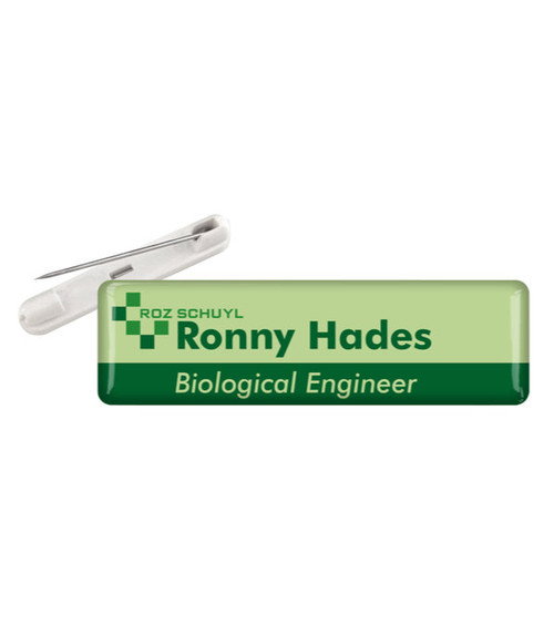 Namensschild mit Sicherheitsnadel 7 x 2 cm