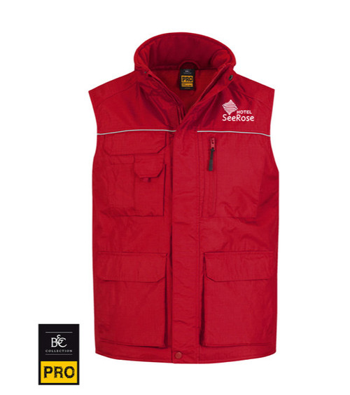 B&C Expert Pro Arbeitsweste 200 g/m² - bestickt