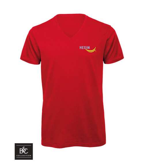 B&C Inspire T-Shirt mit V-Ausschnitt Herren 140 g/m² - bedruckt