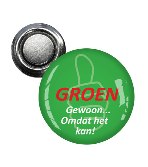 Namensschild mit Magnet rund 3 cm