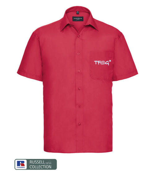 RUSSELL Hemd Poplin Kurzarm - bestickt