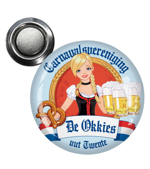 Namensschild mit Magnet rund 4 cm