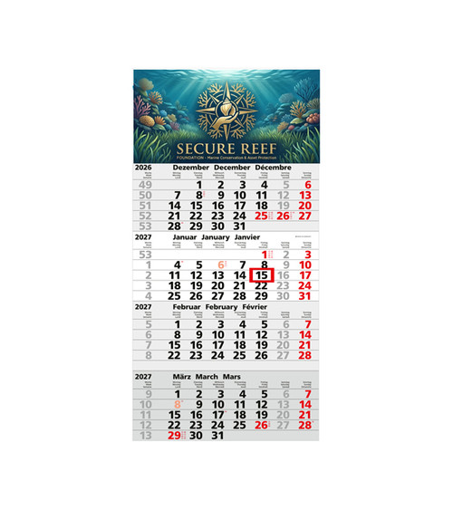 Mega 4 Post A, International 4 Monatskalender