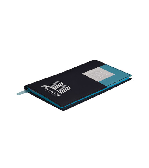 Taschenkalender Regatta Pacific mit Stylus & farbigen Papierkanten