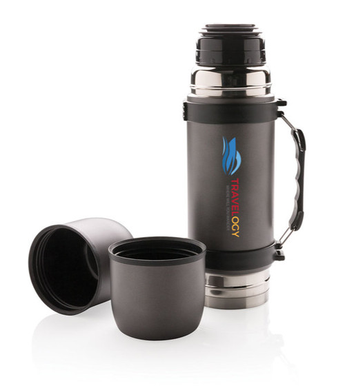 Thermosflasche SWISS PEAK mit zwei Bechern
