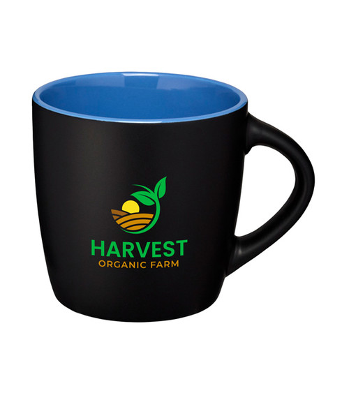 Kaffeebecher aus matter Keramik mit LOGO