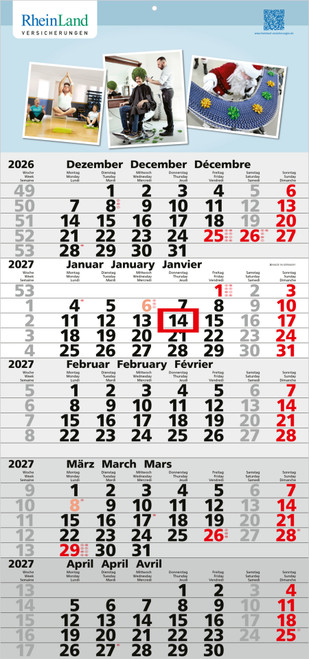5-Monatskalender Quintus 5 Bestseller (Einblatt)