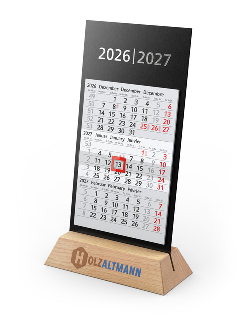 Tischkalender Desktop 3 Wood Bestseller