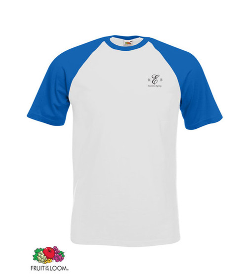 Fruit of the Loom Baseball T-Shirt 160 g/m² - bedruckt