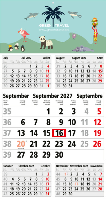 5-Monatskalender Budget 5 Bestseller (Einblatt)