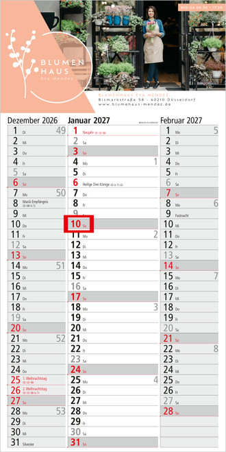 3-Monatskalender Spectrum 3 Bestseller (Einblatt)