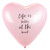 Luftballons Herzform bedruckt Ø 33 cm - 11 inch