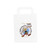Sacs en papier poignée plate pliée blanc S (B5) 18 x 8 x 22 cm
