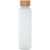 Lume 500 ml Frosted Soda-Lime Glass Bottle with Bamboo Lid