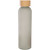 Lume 500 ml Frosted Soda-Lime Glass Bottle with Bamboo Lid