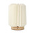 Coollux Foldable Paper LED Lamp Aurora on Wooden Base, 22cm