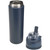 Theron 800 ml RCS Trinkflasche aus recyceltem, einwandigem Edelstahl mit Multifunktionsdeckel und Klappstrohhalm