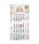 Basic 4-Monats-Wandkalender 3 Sprachen