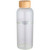 Bouteille d'eau en verre borosilicate à paroi simple Mirage 650 ml avec couvercle en bambou