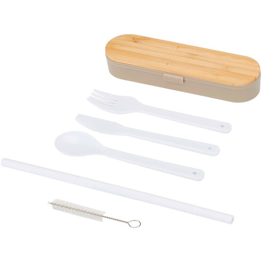 Runa Cutlery Set with Bamboo Lid