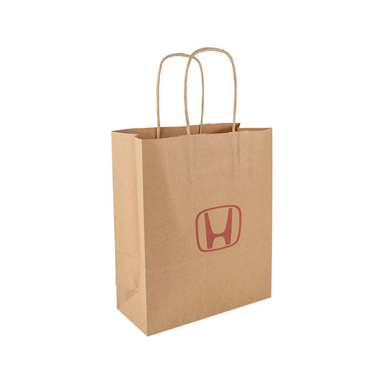 Paper Carrier Bags Twisted Handle Brown M (A4) 22 x 10 x 28 cm 2-sided