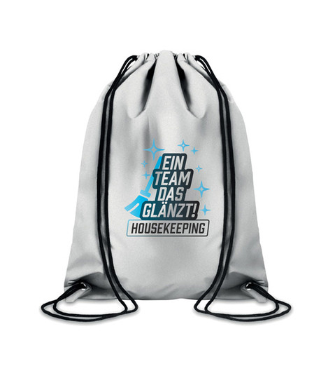 Hoop Reflect reflektierende Kordelzug Tasche - mit ein Team das glänzt! - Logo