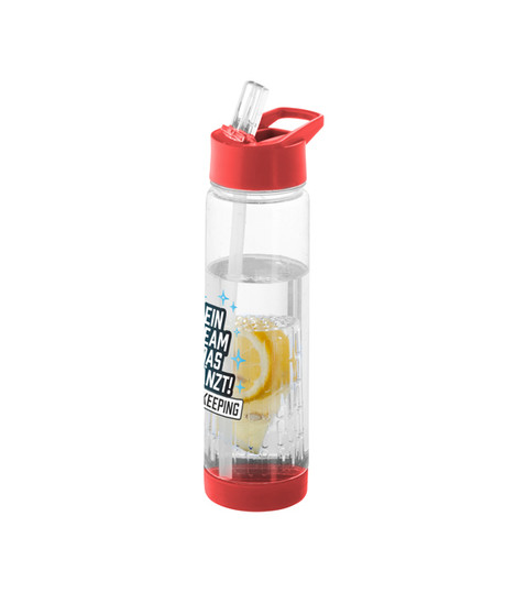 Trinkflasche mit Fruchteinsatz TUTTI FRUTTI 740 ml - mit ein Team das glänzt! - Logo