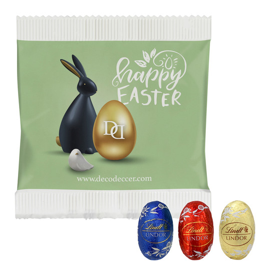 3 Lindor Mini Eggs in Paper Bag 3 Lindor Mini Eggs in Paper Bag