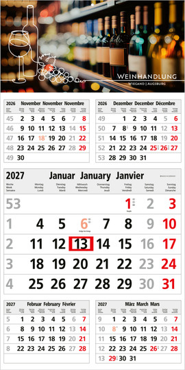 5-Monatskalender Commerce 5 Post Bestseller (Einblatt)