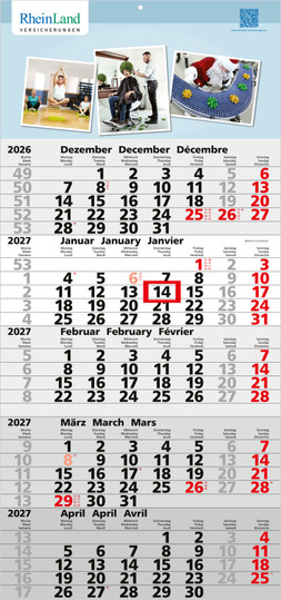 5-Monatskalender Quintus 5 Bestseller (Einblatt)