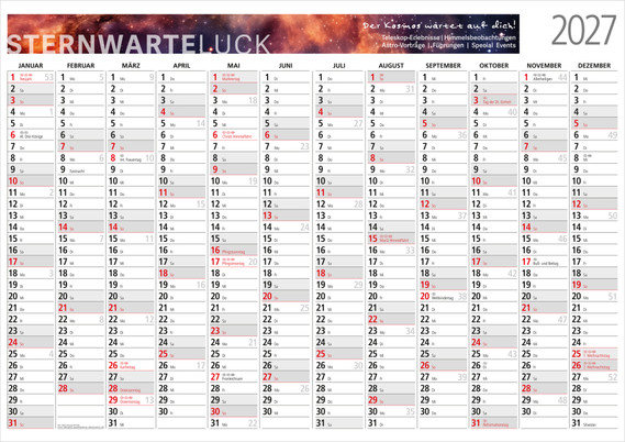 Wandplaner Cosmos Bestseller