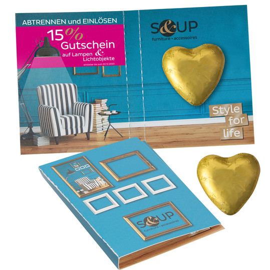 Süßes Briefchen Schokoladenherz Süßes Briefchen Schokoladenherz