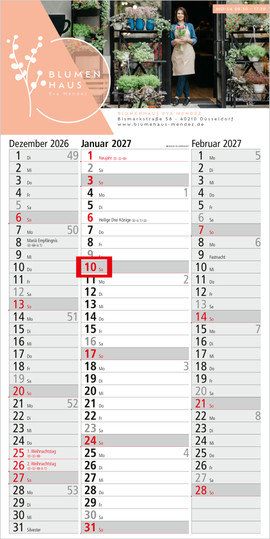 3-Monatskalender Spectrum 3 Bestseller (Einblatt)