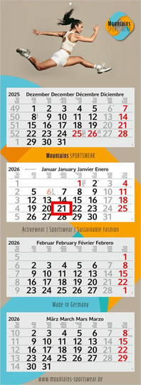 4-Month Calendar Profile 4 Bestseller (Multi-block)
